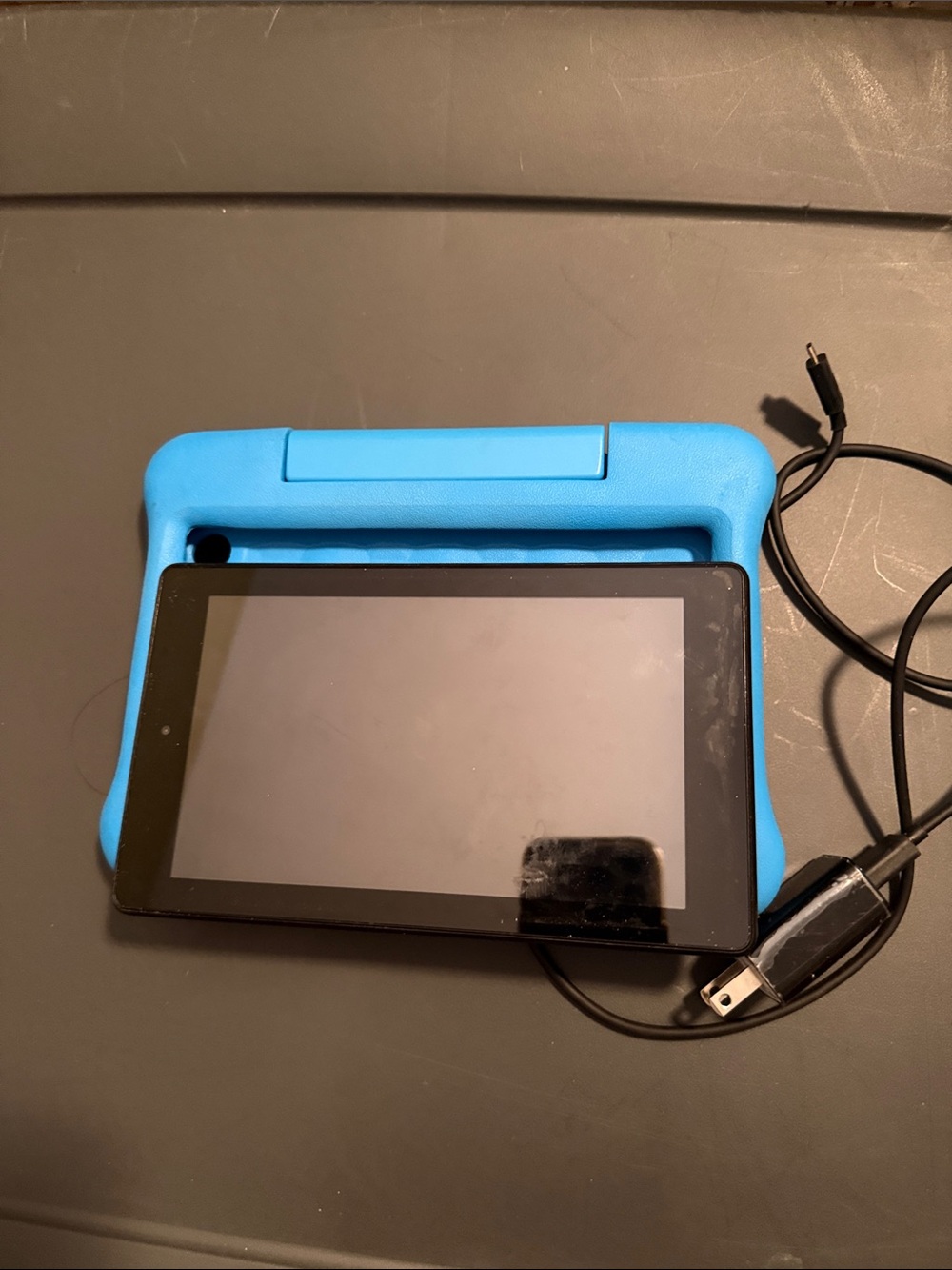 Amazon Tablet with Light Blue Kid-Proof Case